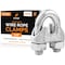 Xpose Safety Wire Rope Clamp for Stainless Steel 1/4in Galvanized U Bolt Cable Clips, 48PK GCC14-48-X-S - alternate 1