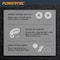 Powertec 3in Cut Off Wheels 50PK, 1/16in Thick with 3/8in Arbor, for Angle Grinder - 60 Grit, 50PK 14017 - alternate 3