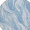 Homeroots 8' Denim Blue And Sky Blue Round Abstract Washable Indoor Outdoor Area Rug 582982 - alternate 3