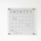 Martha Stewart Grayson Acrylic Dry Erase Wall Calendar w/Dry Erase Marker and Mntng Hrdwr, 14in. Sq, Clr w/Blk Prnt BR-AC-3636-BK-CLRBK-MS - alternate 2