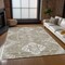 Homeroots 3' X 5' Taupe Beige And Ivory Medallion Washable Indoor Outdoor Area Rug 589050 - alternate 2