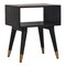 Homeroots 21" Brown Solid Wood Two Drawer Nightstand 701744 - alternate 2