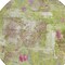 Homeroots 8' Lime Green Ivory And Pink Round Abstract Washable Indoor Outdoor Area Rug 596874 - alternate 5