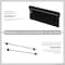Hirsh Pedestal Desk Desk Double Pedestal, 30x60", Black/Walnut, 30" D X 29-1/2" H, 60" W X Laminate 20101 - alternate 5