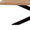 Homeroots 82" Natural And Black Solid Wood And Iron Pedestal Base Dining Table 563914 - alternate 4