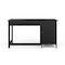 Martha Stewart 22.75 in H, 54 in W X Engineered Wood, Steel, Black Frame/Brushed Nickel Hardware ZG-ZP-09-BK-MS - alternate 3