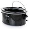 Better Chef 3 Quart Oval Slow Cooker with Removable Stoneware Crock in Black IM-463B - alternate 3