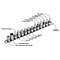 Performance Tool 15 pc. Drain Plug Socket Set, Chrome Vanadium, Storage Rail, Hex Square W54287 - alternate 3