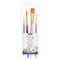 Princeton Heritage Brush Set, Synthetic Bristles, Short Handle Watercolor Paintbrush, Scarlet, 4-Piece Set P4050SET200 - alternate 1