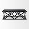Homeroots 48" Black Solid Wood Geo Frame Coffee Table 603248 - alternate 1