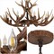 Jonathan Y Eldora 36" 8-Light Rustic Farmhouse Adjustable Resin Antler LED Chandelier, Brown JYL6319A - alternate 2