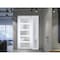 Vdomdoors Front Exterior Prehung FiberGlass Door Frosted Glass / Manux 8002 White Silk / Sidelight Exterior W MANUX8002EXD-WS-W36+12 x H80-LH - alternate 3