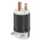 Leviton Straight Blade Plug, 20 A, Black; White 5366E - alternate 1