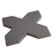 Apollo Tile Seville 5 x 5 in. Matte Graphite Black Porcelain Cross Wall and Floor Tile 5.31 sq ft/case, 34PK TNG88CRBLKA - alternate 5
