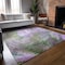 Homeroots 3' X 5' Purple Abstract Washable Non Skid Indoor Outdoor Area Rug 559607 - alternate 3
