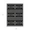 Homeroots 9' X 12' Black And Ivory Southwestern Washable Indoor Outdoor Area Rug 593652 - alternate 2
