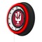 Holland Bar Stool Indiana University 19 Double Neon Wall Clock Clk19BK - alternate 3