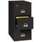 Fireking 3 Drawer, 2 Hr Fire & Impact Rated, Vertical, 32" depth Legal Black 3-2144-2BL - alternate 2