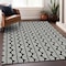 Homeroots 3' X 5' Black And Ivory Ogee Washable Indoor Outdoor Area Rug 601530 - alternate 5