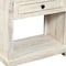 Homeroots 28" White Solid Wood Distressed One Drawer Nightstand 555413 - alternate 5