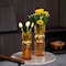 Uniquewise Set of 2 Decorative Orange Tall Glass Vase - Modern Minimalist Decor for Parties, and Special QI004735.OR.2 - alternate 2