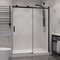 Anzzi 50 to 54 in. x 76 in. H Sliding Frameless Shower Door in Matte Black , Tsunami Guard Tempered Glass SD-FRLS05703MB - alternate 1