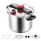 Vevor Pressure Cooker 6.3Qt Pressure Cooker Stainless Steel with Steaming Rack 22cm/6L - alternate 1