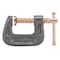 Vulcan C-Clamp, 1 in Max Opening Size, 0.6 in D Throat, Steel Body, Gray Body JL27360 - alternate 1