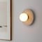 Jonathan Y Tivoli 9.75" Modern Minimalist 1-Light Ovoid Travertine LED Wall Sconce, Light Brown JYL5901A - alternate 5