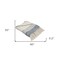 Homeroots 60" X 50" Blue and Off White Woven Cotton Striped Throw Blanket with Fringe 516482 - alternate 3