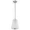 Nuvo Lune, Mini Pendant, Brushed Nickel Finish, Etched White Glass 60/8227 - alternate 1