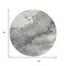 Homeroots 8' Green And Gray Round Abstract Washable Indoor Outdoor Area Rug 631881 - alternate 4