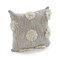 Homeroots Set of Two Gray and Ivory Floral Cotton Throw Pillows With Fringe, 2PK 554577 - alternate 2