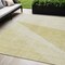 Homeroots 5' X 8' Wheat Gold And Ivory Geometric Washable Indoor Outdoor Area Rug 582501 - alternate 1