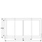 Siemens DELTA style, titanium white frame 2-fold, 153x 82 mm 5TG1322 - alternate 2