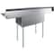 Amgood 72 in. x 23.5 in. Stainless Steel Two Compartment Sink with 18 in. x 18 in. Bowls and Left and Right Drainboards SINK S2C-181812-18LR-NF-Z - alternate 3