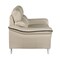 Homeroots 86" Beige Leather Sofa With Silver Legs 329491 - alternate 2