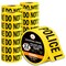 Xpose Safety Police Line Do Not Cross Tape Roll, 3 Mil, 3 Inch Wide x 1000 Feet, Yellow w/Black Letters, 32PK PPLT-3M-32-X - alternate 1