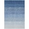 Homeroots 9' X 12' Blue And Gray Ombre Washable Indoor Outdoor Area Rug 595803 - alternate 5