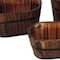 Homeroots Set of Three Brown Solid Wood Rectangular Pot Planter 274840 - alternate 3