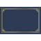 Geographics Certificate Holder, Linen, Gold Foil, Navy Blue, 8PK 48761 - alternate 1