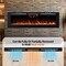 Edendirect 72.05-in W Black Wall mount LED Flat wall Electric Fireplace with Remote Control Included ZR-EF72 - alternate 3