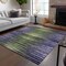 Homeroots 9' X 12' Purple Lilac And Lavender Striped Washable Indoor Outdoor Area Rug 577996 - alternate 5
