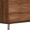 Homeroots 51" Brown Solid and Manufactured Wood Six Drawer Double Dresser 283797 - alternate 2