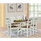 Whitewood Industries Rectangular Extension Dining Table W/ 6 Chairs, 36 in W, 30.1 in L, 48 in H, Parawood, 7 K79-36RXT-27B-C2-6 - alternate 3