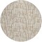 Homeroots 8' Tan And Beige Round Abstract Washable Indoor Outdoor Area Rug 602523 - alternate 3