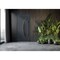 Vdomdoors Steel Door Deux 6501 Anthracite Stainless Inserts Single Modern Painted-W36xH80-Left Inswing DEUX6501EXD-BLK-W36 x H80-Left-hand Inswing - alternate 4