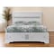 Homeroots White and Gray Wood Queen With Two Drawers Bed Frame 376959 - alternate 2