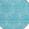 Homeroots 8' Aqua And Ivory Round Geometric Washable Indoor Outdoor Area Rug 614049 - alternate 3
