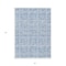 Homeroots 5' X 8' Sky Blue And Denim Blue Medallion Washable Indoor Outdoor Area Rug 589345 - alternate 4